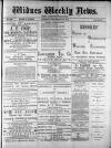 Widnes Weekly News and District Reporter Saturday 29 November 1884 Page 1
