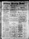 Widnes Weekly News and District Reporter Saturday 03 January 1885 Page 1