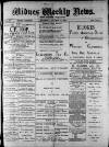 Widnes Weekly News and District Reporter Saturday 10 January 1885 Page 1