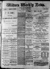 Widnes Weekly News and District Reporter Saturday 06 June 1885 Page 1