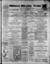 Widnes Weekly News and District Reporter Saturday 13 November 1886 Page 1