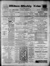 Widnes Weekly News and District Reporter Saturday 18 December 1886 Page 1