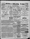 Widnes Weekly News and District Reporter Saturday 12 January 1889 Page 1