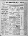 Widnes Weekly News and District Reporter Saturday 04 October 1890 Page 1