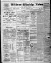 Widnes Weekly News and District Reporter Saturday 01 November 1890 Page 1