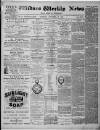Widnes Weekly News and District Reporter Saturday 20 December 1890 Page 1