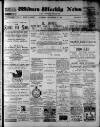 Widnes Weekly News and District Reporter Saturday 12 September 1891 Page 1