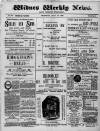 Widnes Weekly News and District Reporter Saturday 15 July 1893 Page 1