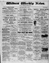 Widnes Weekly News and District Reporter Saturday 11 May 1895 Page 1