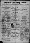 Widnes Weekly News and District Reporter Saturday 25 February 1899 Page 1
