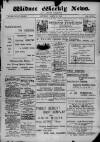 Widnes Weekly News and District Reporter Saturday 25 March 1899 Page 1