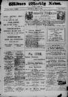 Widnes Weekly News and District Reporter Saturday 15 April 1899 Page 1