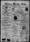 Widnes Weekly News and District Reporter Saturday 11 November 1899 Page 1