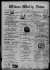 Widnes Weekly News and District Reporter Saturday 18 November 1899 Page 1