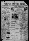 Widnes Weekly News and District Reporter Saturday 27 January 1900 Page 1