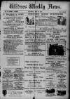Widnes Weekly News and District Reporter Saturday 19 May 1900 Page 1
