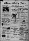 Widnes Weekly News and District Reporter Saturday 13 October 1900 Page 1