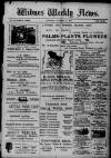 Widnes Weekly News and District Reporter Saturday 27 October 1900 Page 1