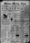 Widnes Weekly News and District Reporter Saturday 17 November 1900 Page 1