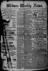 Widnes Weekly News and District Reporter Saturday 16 January 1904 Page 1