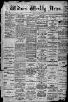 Widnes Weekly News and District Reporter Friday 03 January 1908 Page 1