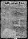 Widnes Weekly News and District Reporter Friday 30 December 1910 Page 1