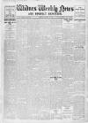 Widnes Weekly News and District Reporter Friday 13 January 1911 Page 1