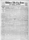Widnes Weekly News and District Reporter Friday 15 December 1911 Page 1