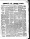 Greenock Advertiser Tuesday 26 November 1861 Page 1