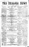 Chelsea News and General Advertiser Saturday 25 April 1868 Page 1