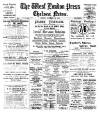 Chelsea News and General Advertiser Friday 12 January 1912 Page 1