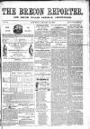 Brecon Reporter and South Wales General Advertiser Saturday 07 January 1865 Page 1
