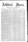 Athletic News Saturday 08 January 1876 Page 1