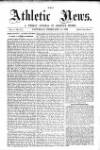 Athletic News Saturday 12 February 1876 Page 1