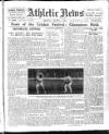 Athletic News Monday 03 August 1925 Page 1