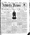Athletic News Monday 01 April 1929 Page 1