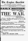 Croydon Guardian and Surrey County Gazette Monday 01 October 1877 Page 1