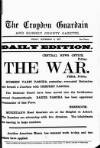 Croydon Guardian and Surrey County Gazette Friday 02 November 1877 Page 1