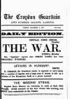 Croydon Guardian and Surrey County Gazette Tuesday 06 November 1877 Page 1