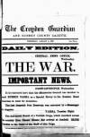 Croydon Guardian and Surrey County Gazette Wednesday 02 January 1878 Page 1