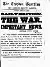 Croydon Guardian and Surrey County Gazette Thursday 14 February 1878 Page 1