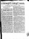 Edinburgh Courant Mon 01 Oct 1750 Page 1