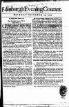 Edinburgh Courant Mon 29 Oct 1750 Page 1