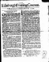 Edinburgh Courant Thu 01 Nov 1750 Page 1