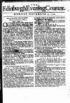 Edinburgh Courant Mon 05 Nov 1750 Page 1