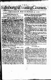 Edinburgh Courant Tue 27 Nov 1750 Page 1