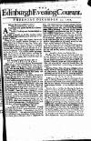 Edinburgh Courant Thu 13 Dec 1750 Page 1