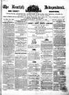 Kentish Independent Saturday 30 October 1858 Page 1