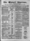 Walsall Advertiser Tuesday 15 March 1864 Page 1