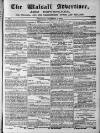 Walsall Advertiser Saturday 05 November 1864 Page 1